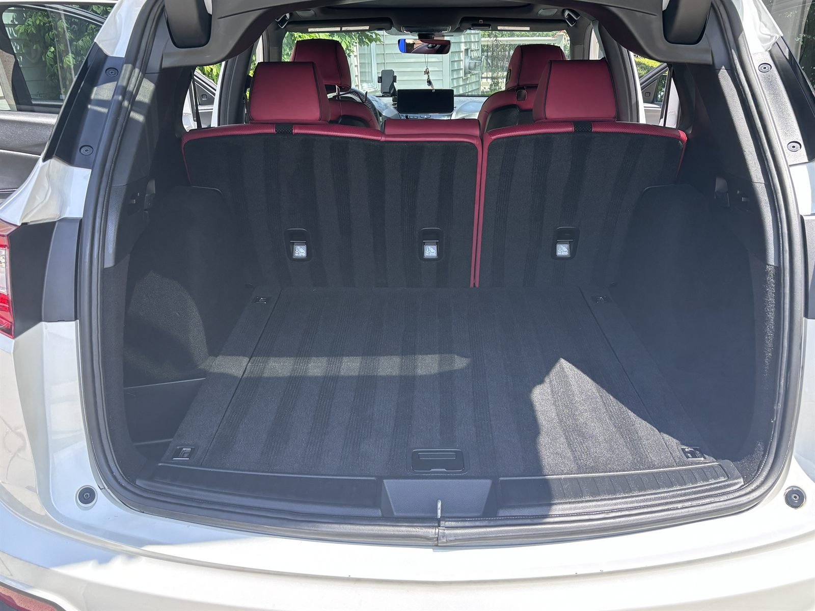 Vacuumed and cleaned cargo area of an SUV after an interior detail