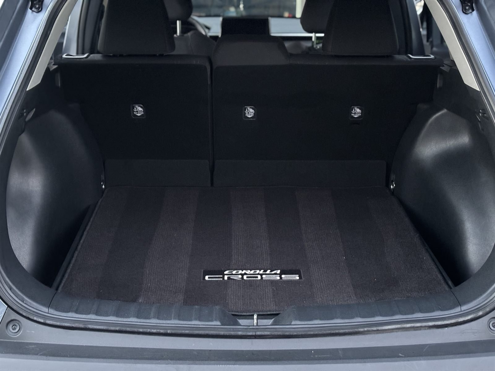 Vacuumed cargo area of an SUV after an interior detail